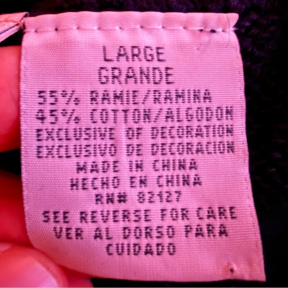 Vintage Capacity Floral and Plaid Bow Knit Vest Large - Picture 7 of 7